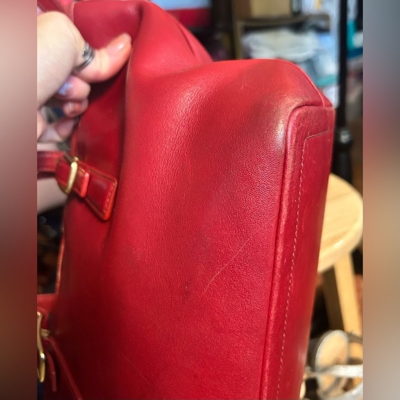 1992 Coach TRUE VINTAGE Red Legacy Market Tote​ - Picture 10 of 15